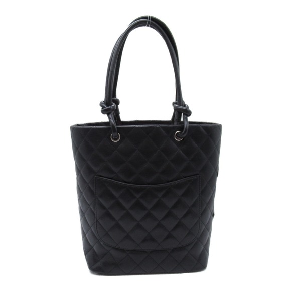 Chanel Black Line Enamel Medium Tote Bag Cambon - Picture 1 of 10